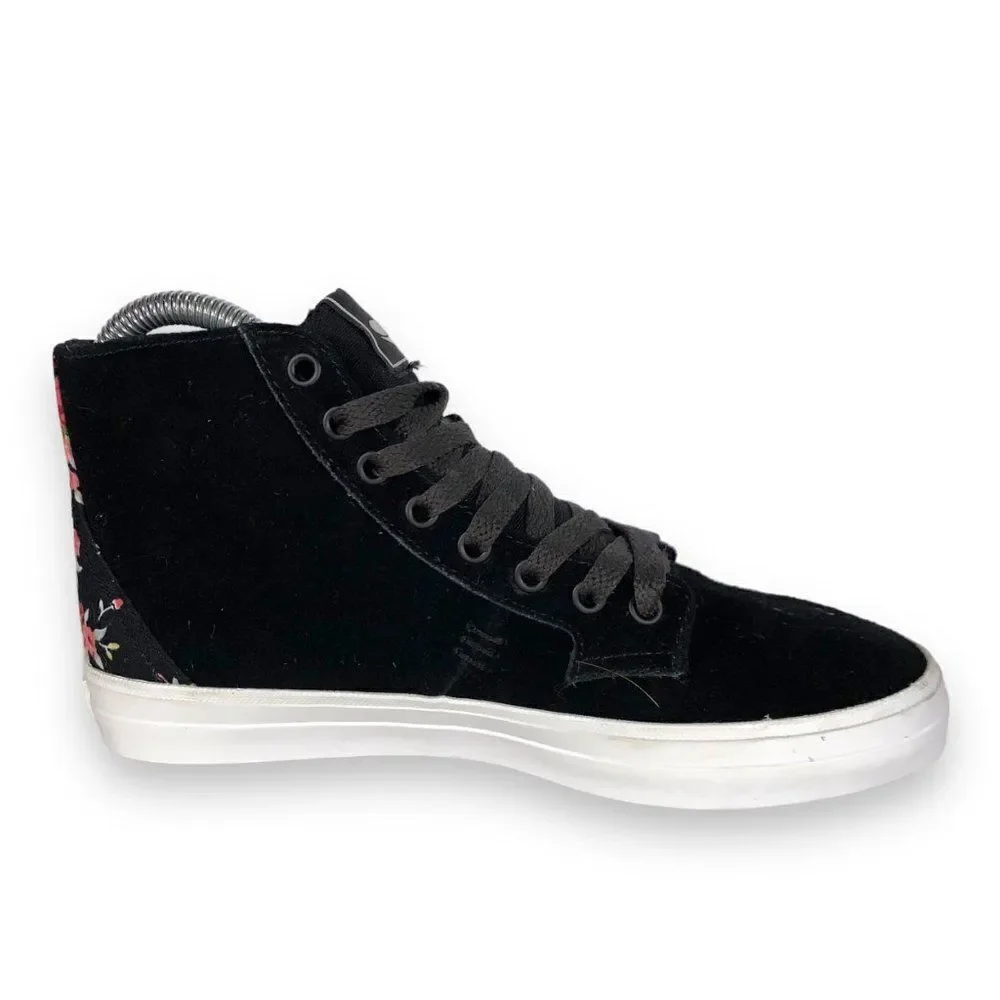 DVS Tripp‎ High Top Skate Sneakers Black Suede DVF0000263 Women's 5.5